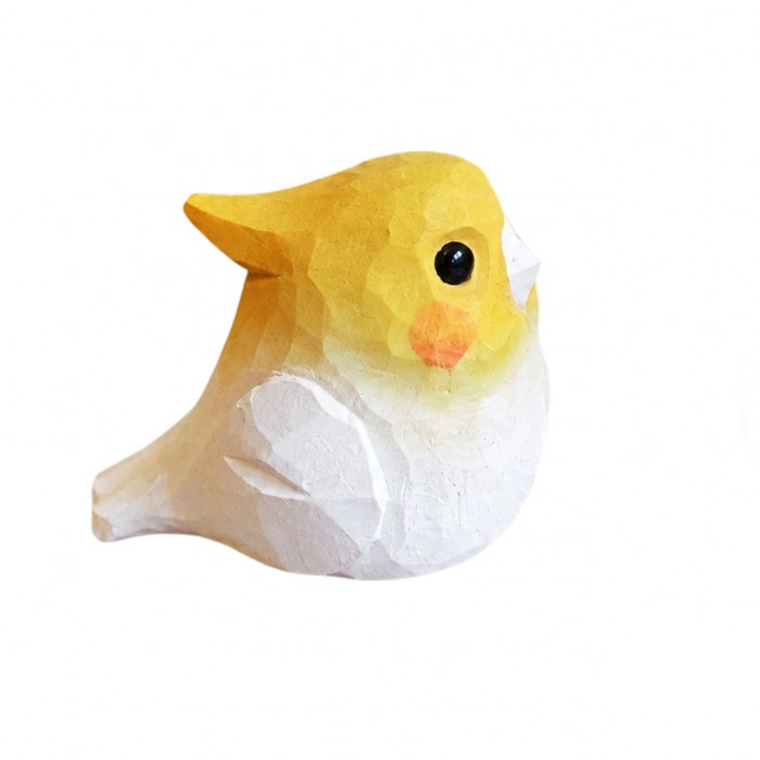 Cute Carved Wooden Bird Ornament HL4127