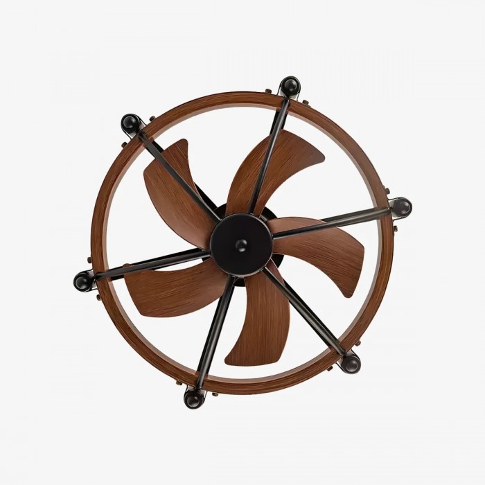 Farmhouse Wagon Wheel Wood Grain Ceiling Lamps HL4060