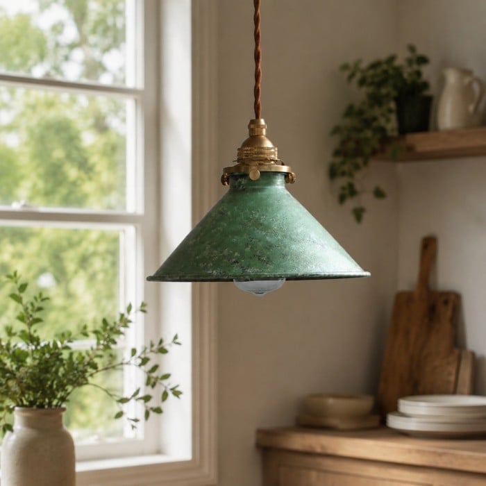 Ręcznie zardzewiała lampa wisząca w stylu nordyckim HL4190