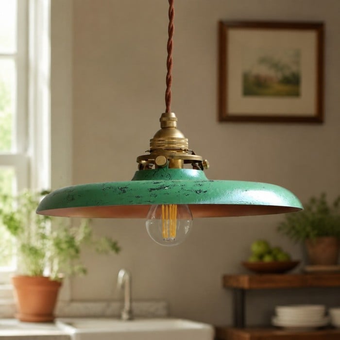 Ręcznie zardzewiała lampa wisząca w stylu nordyckim HL4190