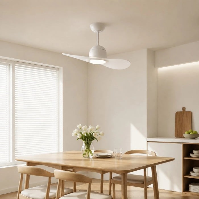 Plafondventilator met twee bladen en verlichting HL4061