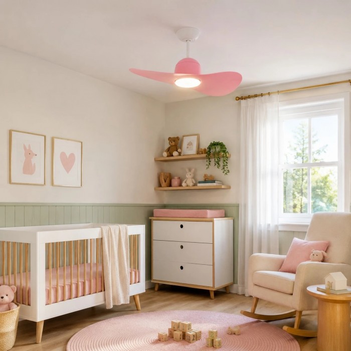 Plafondventilator met twee bladen en verlichting HL4061