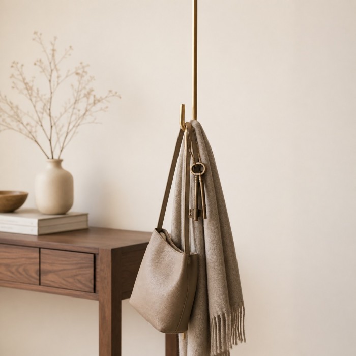Japanse hanglamp met haak, gesmeed koper, voor hal, nachtkastje, bar en keuken HL4165