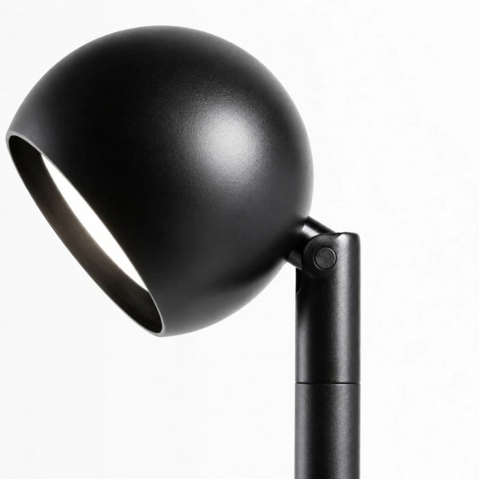 Lampadaire minimaliste noir intelligent avec télécommande HL4142