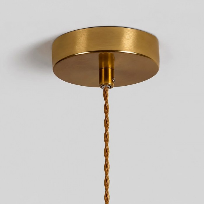 Minimalistyczna lampa wisząca w stylu retro ze szkła HL4080