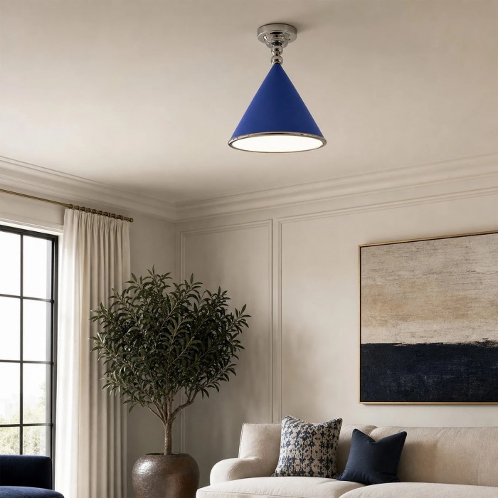 Moderne crèmekleurige kegelvormige LED-plafondlamp HL4106