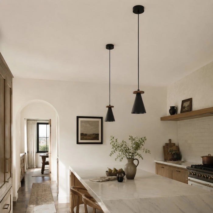 Nowoczesna minimalistyczna metalowa lampa wisząca do salonu lub sypialni HL4132