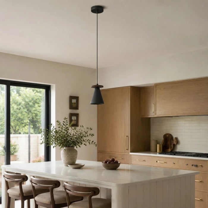 Nowoczesna minimalistyczna metalowa lampa wisząca do salonu lub sypialni HL4132