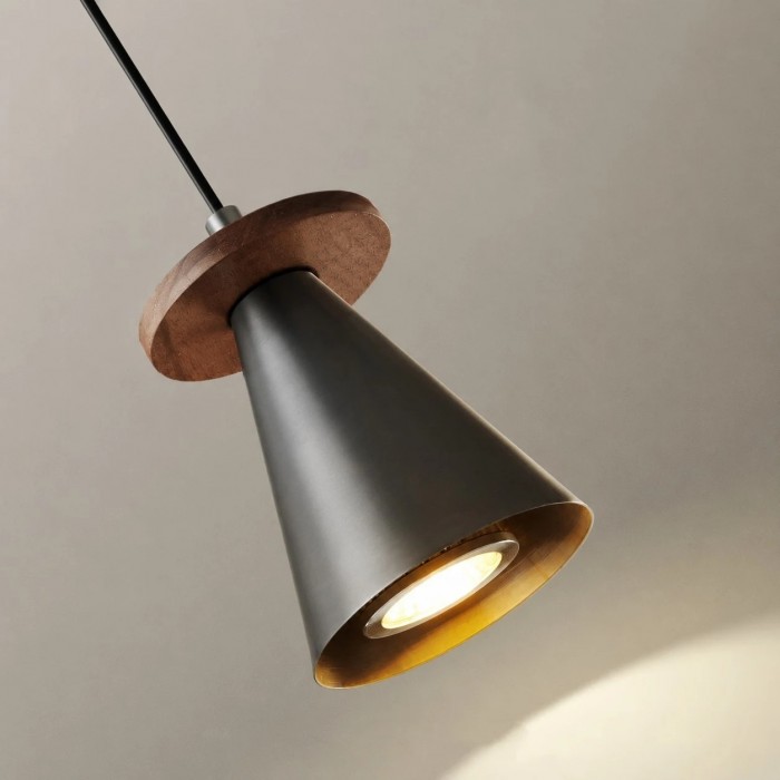 Nowoczesna minimalistyczna metalowa lampa wisząca do salonu lub sypialni HL4132