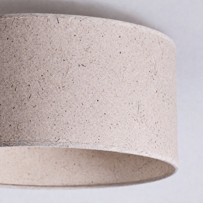 Plafondlamp HL4123 met natuurlijke rijstpapierafwerking, vlak gemonteerd