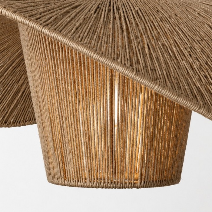Hanglamp van rotan en henneptouw voor de eetkamer HL4084