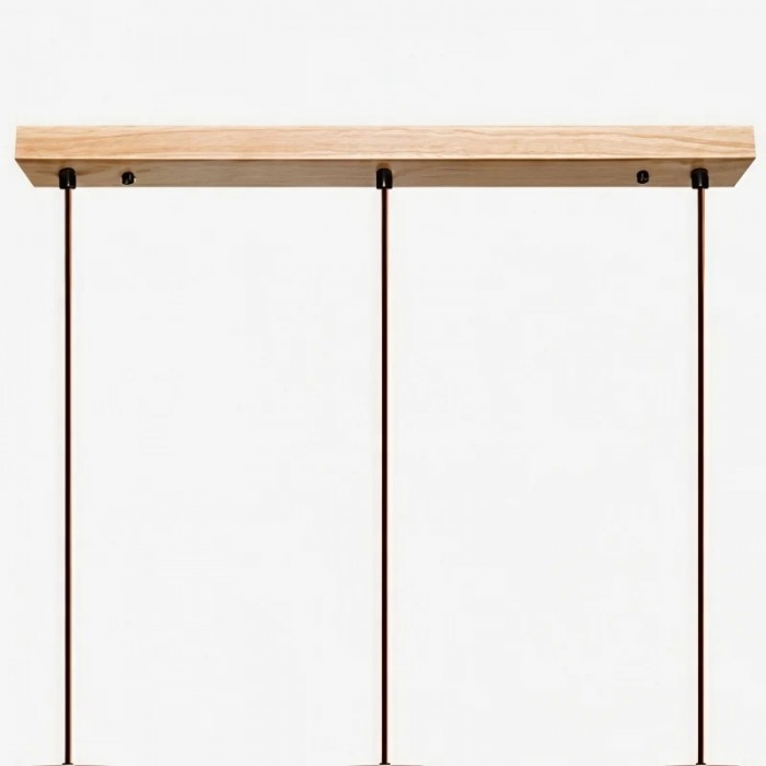 Hanglamp HL4159 van travertijnsteen en hout
