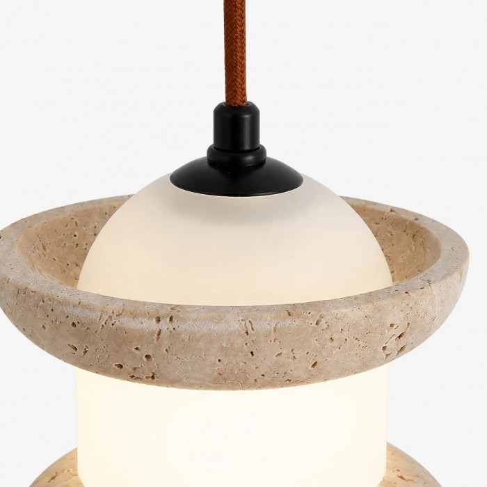 Hanglamp van travertijnsteen HL4078