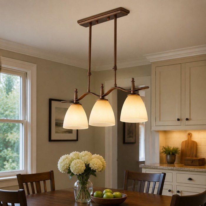 Vintage lineaire glazen hanglamp HL4193