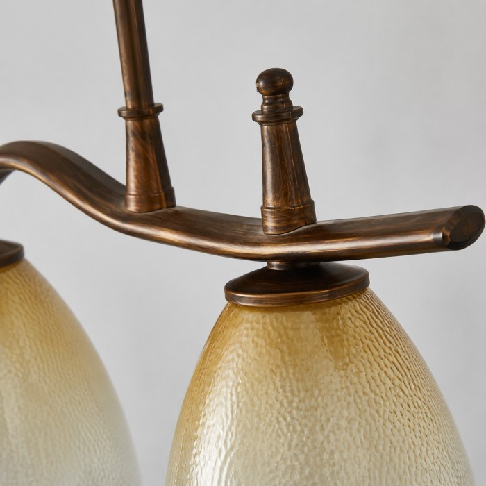 Vintage lineaire glazen hanglamp HL4193
