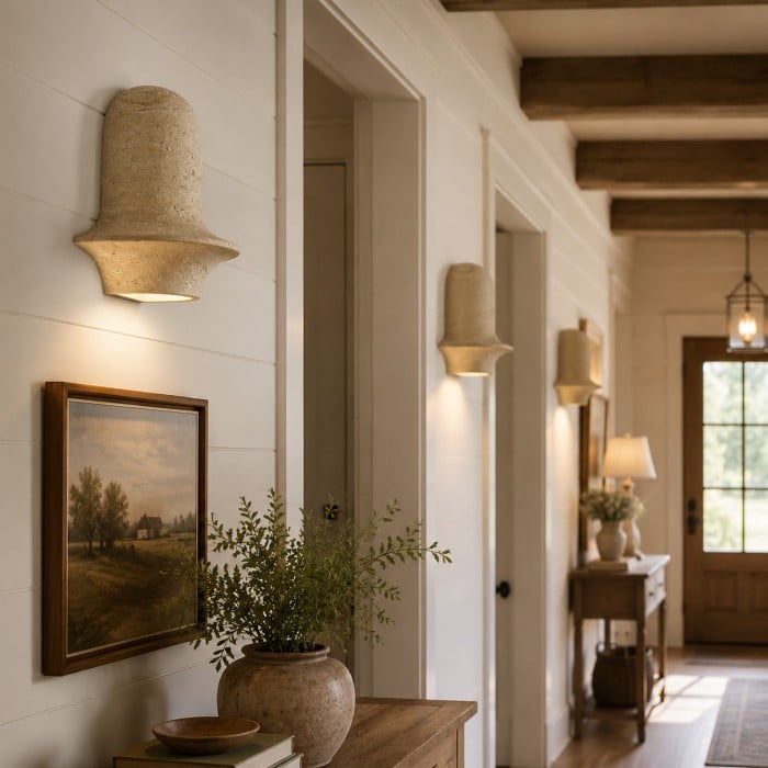 Vintage Travertine Stone Wall Sconce HL4125
