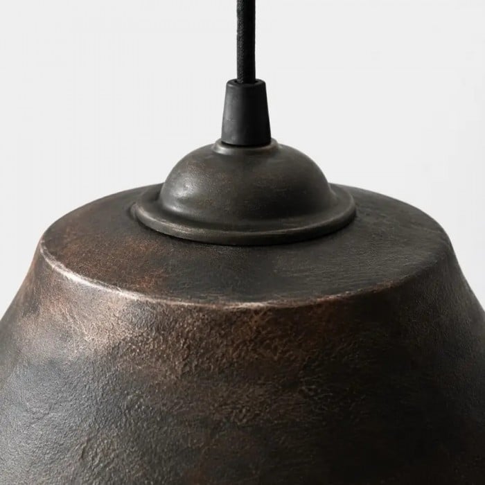 Suspension Wabi Sabi en bois foncé HL4188