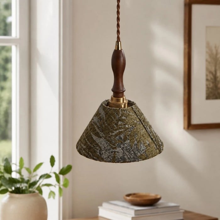 Wabi-Sabi stoffen hanglamp HL4198