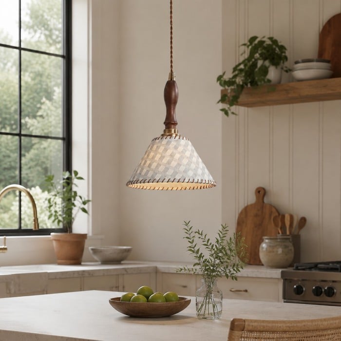 Wabi-Sabi stoffen hanglamp HL4198