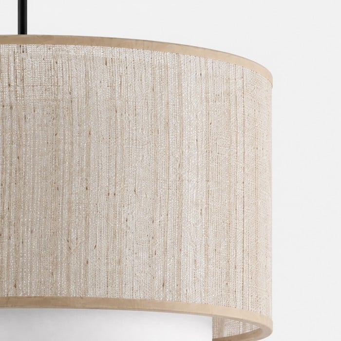 Wabi-Sabi linnen trommel hanglamp HL4168