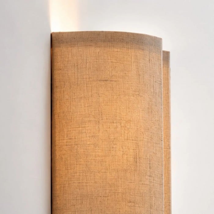 Wabi-Sabi Wave Fabric Wall Sconce HL4167