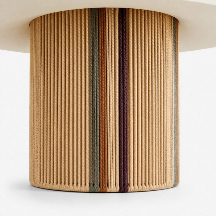Wabi-Sabi Woven Wall Sconce with Pleated Fabric Shade HL4178