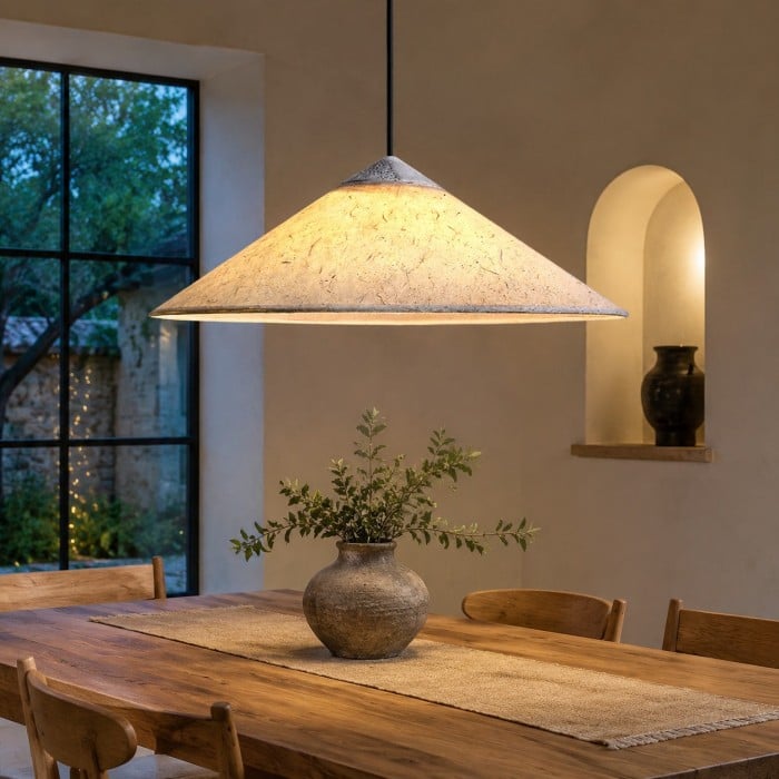 Lampada a sospensione Washi Paper Wabi-Sabi per sala da pranzo HL4192