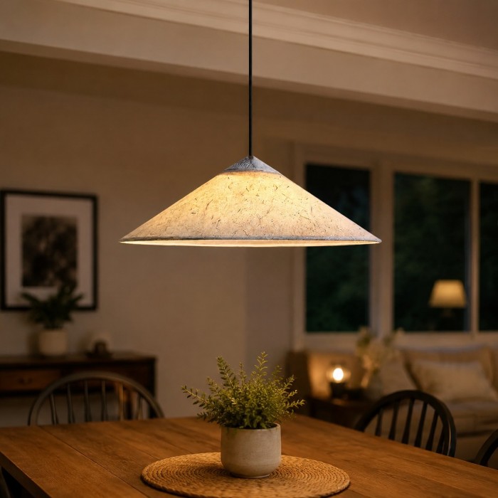 Lampada a sospensione Washi Paper Wabi-Sabi per sala da pranzo HL4192