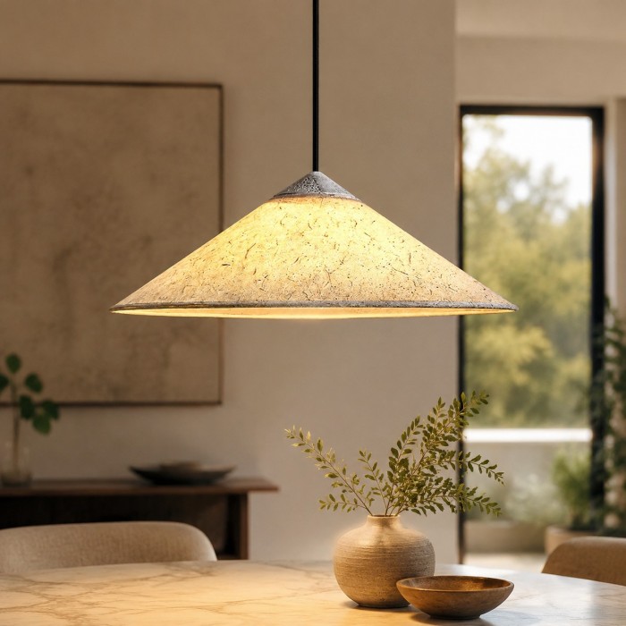 Lampada a sospensione Washi Paper Wabi-Sabi per sala da pranzo HL4192