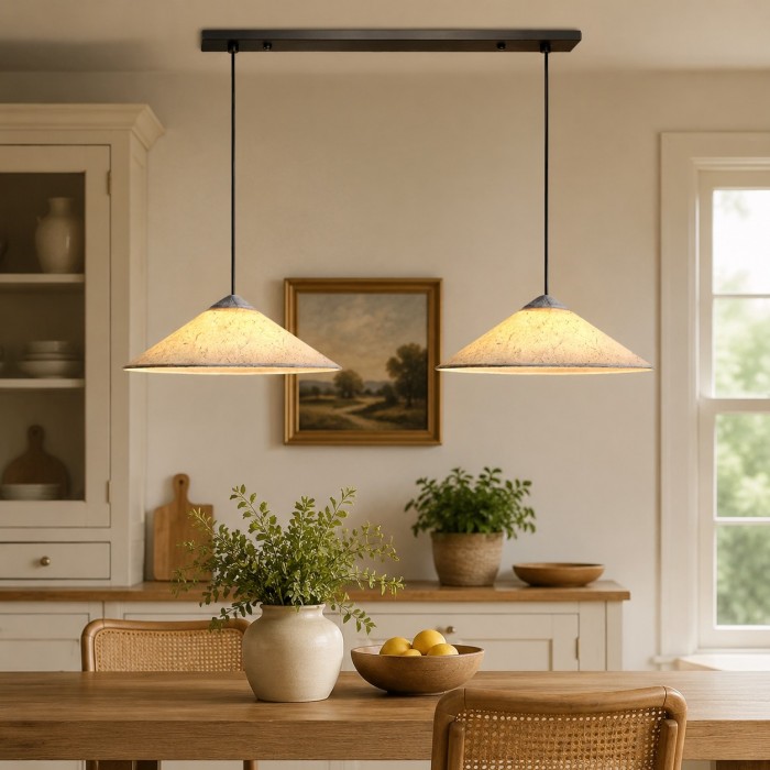 Lampada a sospensione Washi Paper Wabi-Sabi per sala da pranzo HL4192