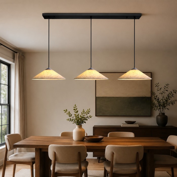 Lampada a sospensione Washi Paper Wabi-Sabi per sala da pranzo HL4192