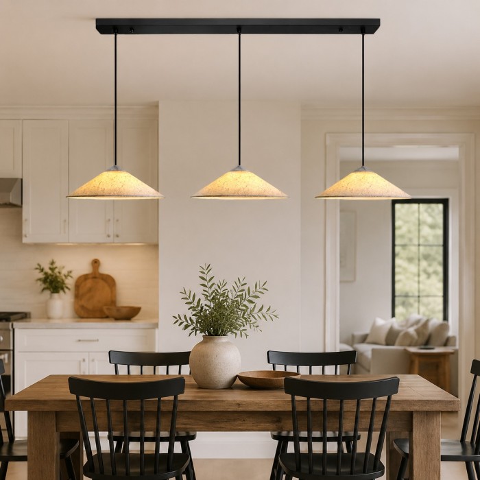 Lampada a sospensione Washi Paper Wabi-Sabi per sala da pranzo HL4192