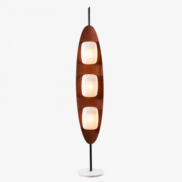 Lampada da terra Bauhaus color noce HL4155