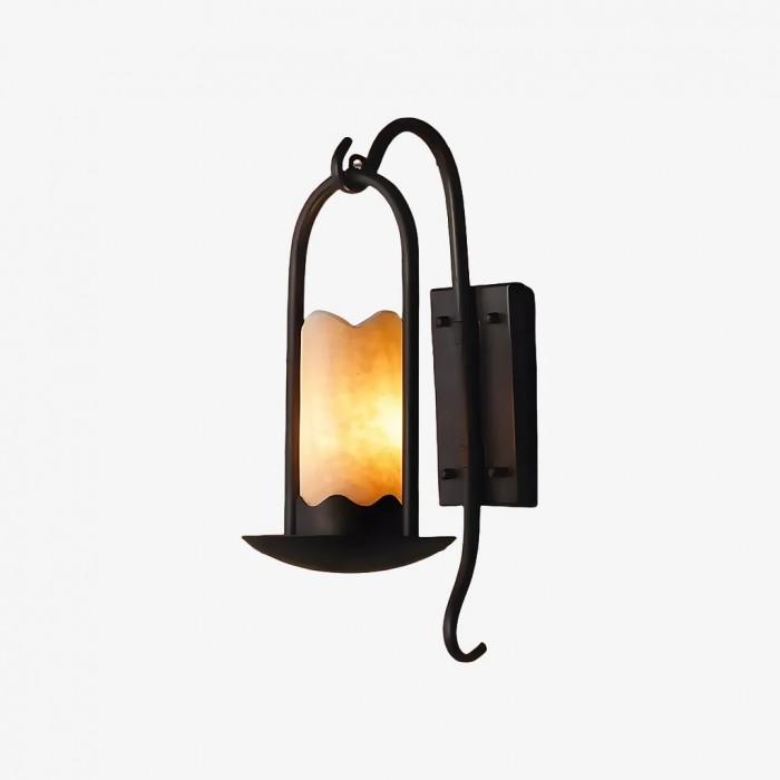 Black Metal Marble Wall Sconce HL4103