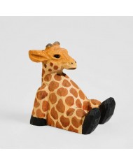 Handgeschnitzte Tierfiguren aus Holz mit baumelnden Beinen HL4129