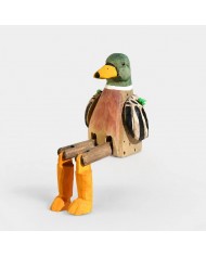 Handgeschnitzte Löwen- und Leoparden-Minifiguren aus Holz HL4077