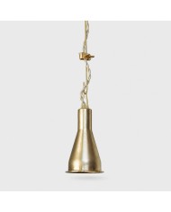 Vintage hanglamp van glas en metaal HL4040