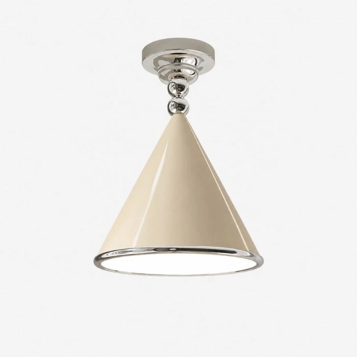 Moderne crèmekleurige kegelvormige LED-plafondlamp HL4106