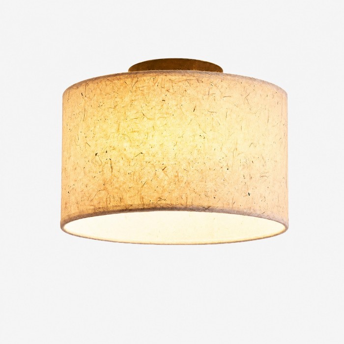 Plafondlamp HL4123 met natuurlijke rijstpapierafwerking, vlak gemonteerd