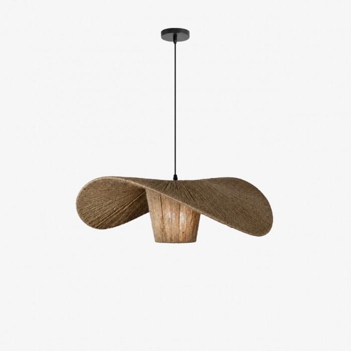 Hanglamp van rotan en henneptouw voor de eetkamer HL4084