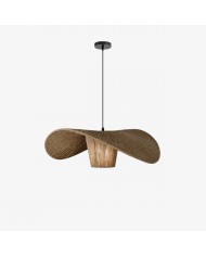Mini LED-hanglamp met geribbeld glas HL4134