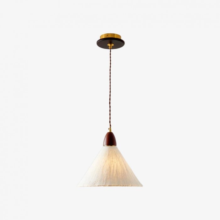Hanglamp van rijstpapier in Wabi-Sabi-stijl voor de eetkamer HL4098