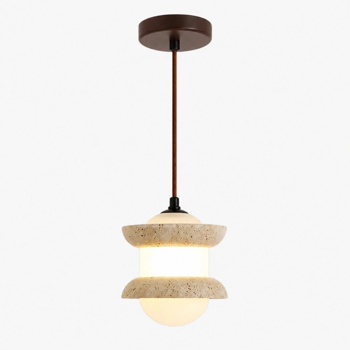 Hanglamp van travertijnsteen HL4078