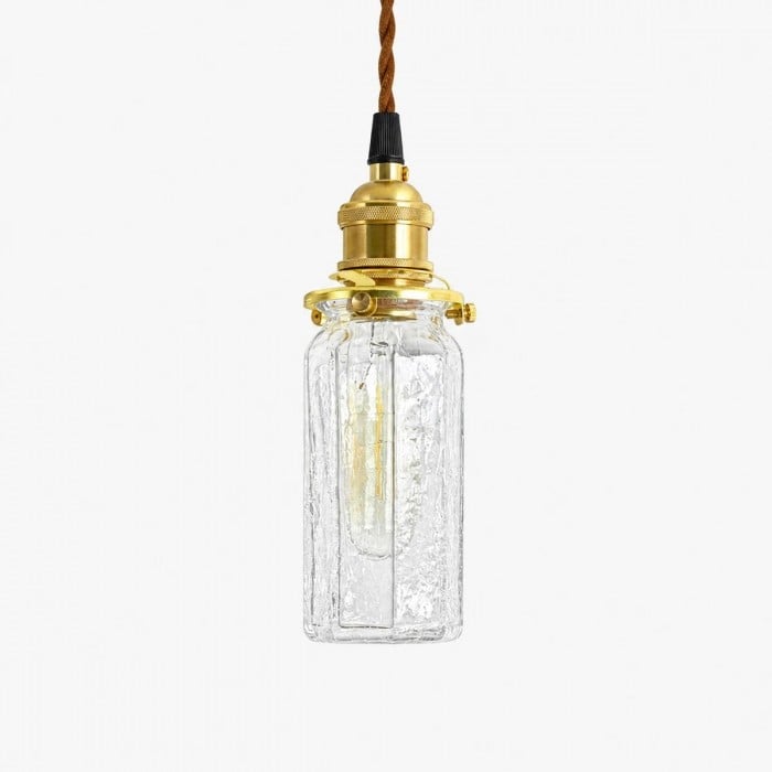 Vintage hanglamp van craqueléglas HL4083