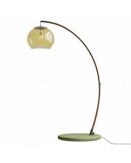 Lampadaire vintage à bras articulé en tissu HL4137