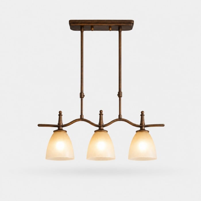 Vintage lineaire glazen hanglamp HL4193