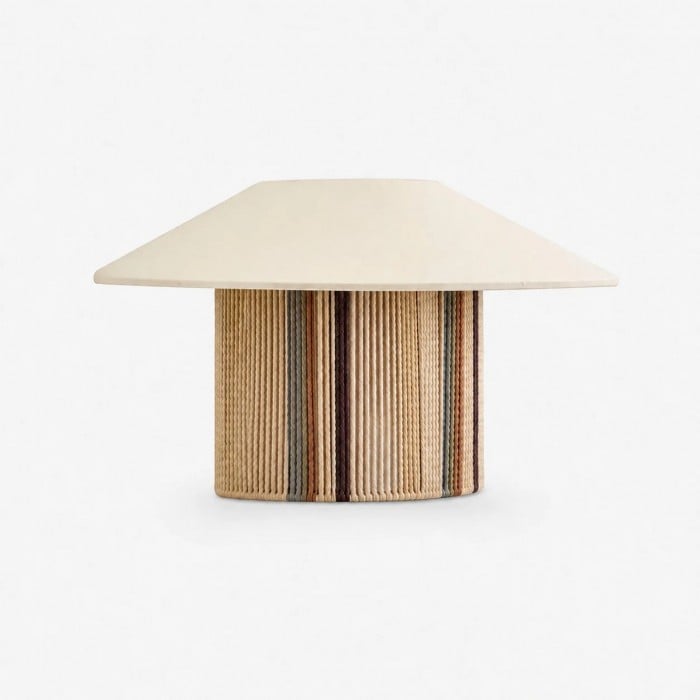 Wabi-Sabi Woven Wall Sconce with Pleated Fabric Shade HL4178