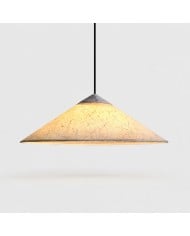 Lampa wisząca z haftowanej tkaniny botanicznej HL4429