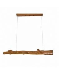Lampada a sospensione in ceramica blu e bianca con dettagli in ottone HL4497