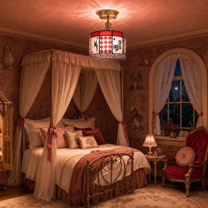 Alice Storybook glazen plafondlamp HL3724